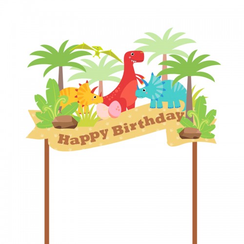 Dino Land Cake Topper